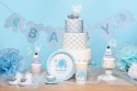 Toppery na Baby Shower dla chłopca słonik 5szt