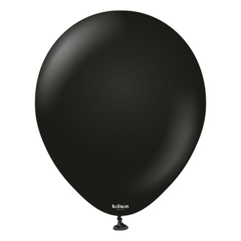 Balony lateksowe Black, czarne Kalisan 45cm, 25 szt.