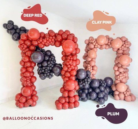 Balony lateksowe Clay Pink, różowy 45 cm, 1 szt.