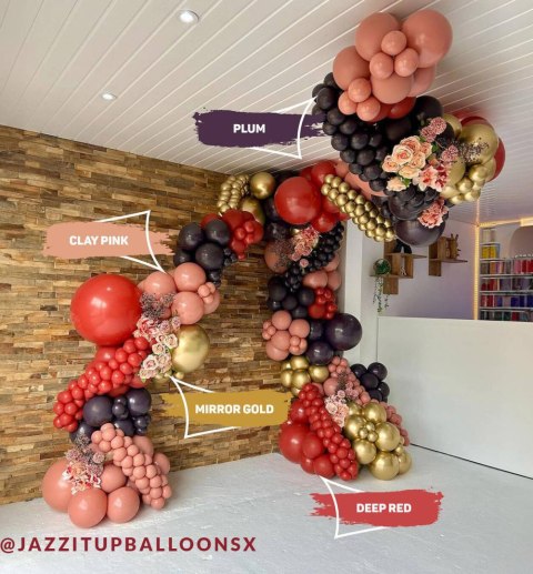 Balony lateksowe Clay Pink, różowy 45 cm, 25 szt.