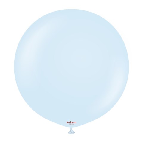 Balony lateksowe Kalisan Macaron Baby Blue, niebieski, 45 cm, 25 szt.