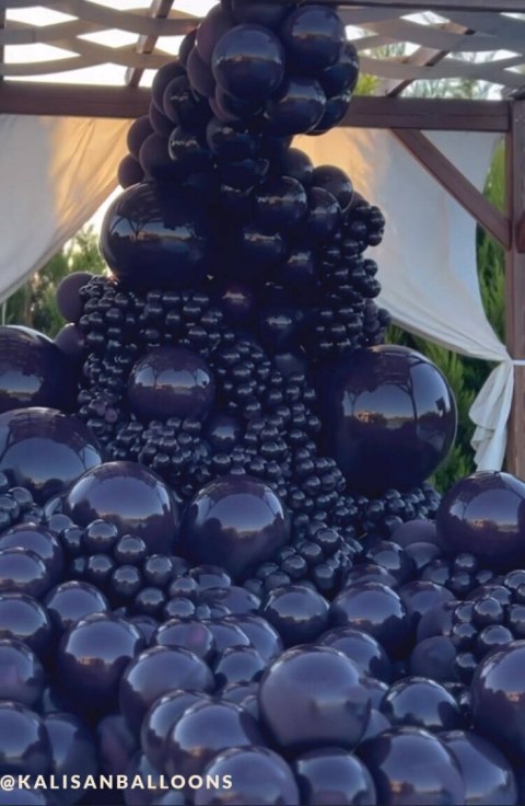 Balony lateksowe Kalisan Plum, fioletowy 30cm, 100 szt.