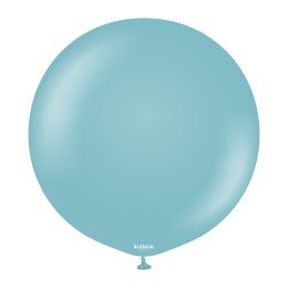 Balony lateksowe Retro Blue Glass, niebieski 60 cm, 2 szt.