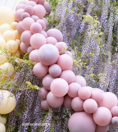 Balony lateksowe Różowe, Decorator Antique Pink, 28cm, 50 szt.