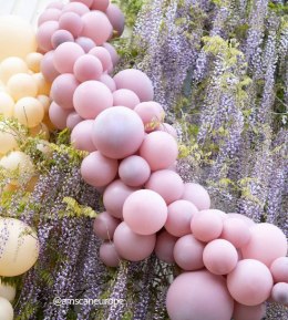 Balony lateksowe Różowe, Decorator Fashion Antique Pink, 12cm, 100 szt.