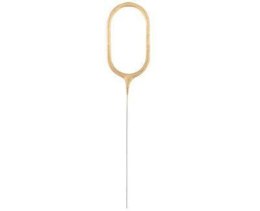 Zimne ognie złota cyfra 0, 17cm