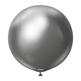 Balony lateksowe Mirror Space Grey, szary, 45 cm, 1 szt.