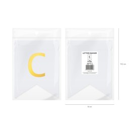 Baner DIY 16x12 cm - literka C