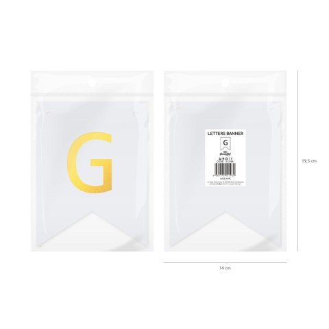Baner DIY 16x12 cm - literka G
