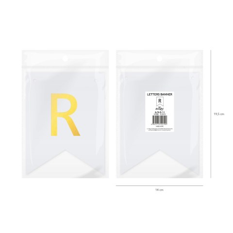 Baner DIY 16x12 cm - literka R