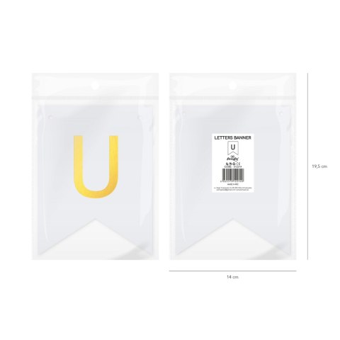 Baner DIY 16x12 cm - literka U