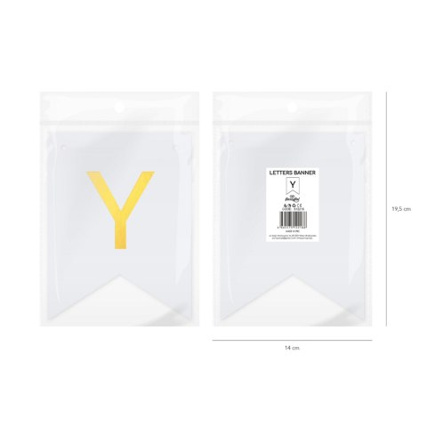 Baner DIY 16x12 cm - literka Y