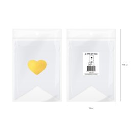 Baner DIY 16x12 cm - serce