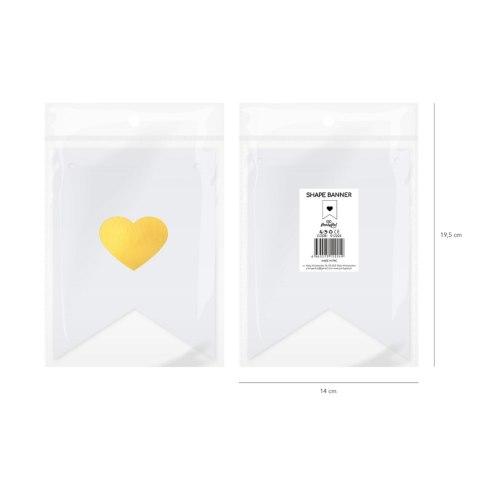 Baner DIY 16x12 cm - serce