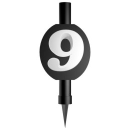 Fontanna do tortu, z cyfrą 9, 12cm