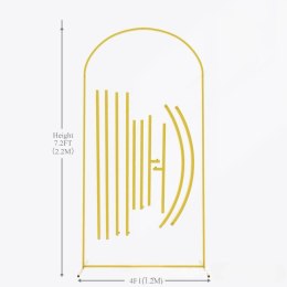 Łuk stelaż Stojak złoty 1 × 2m