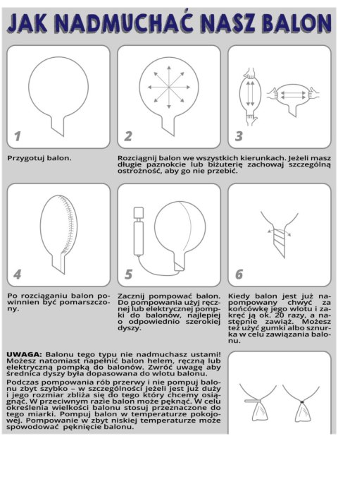 Balon Przezroczysty, Bobo 10 cali, pakowany