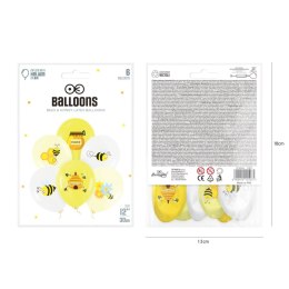 Balony Pszczoły 30cm, 6szt.
