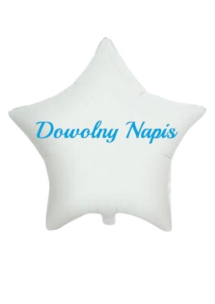 Naklejka personalizowana na balon, dowolny napis, 15x25 cm
