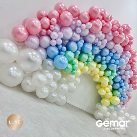 Balony Lateksowe Gemar Metaliczne Perłowe 12cm, 100 szt.