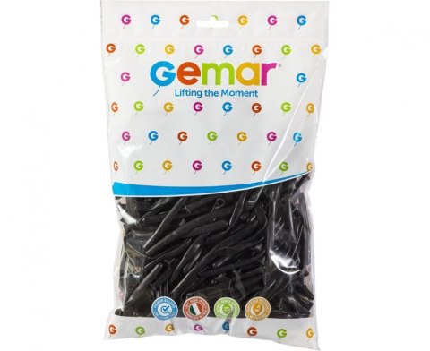 Balony do modelowania 260 (D4) Rurki włoskie Animator, Czarne, 100 szt.