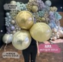 Balony lateksowe Kalisan AURA Antique Gold, złote, 12cm, 50szt.