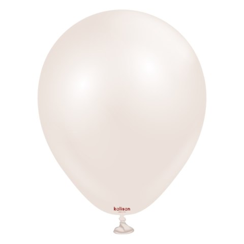 Balony lateksowe Kalisan AURA Beige Cream, beżowe, kremowe, 12cm, 50szt.