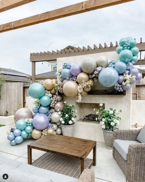 Balony lateksowe Kalisan AURA Ivory White, beżowy, kremowy, 45cm, 1szt.