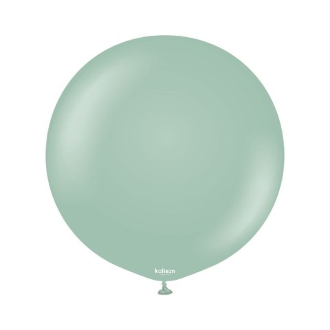 Balony lateksowe Kalisan Retro Winter Green, zielone, 60cm, 2szt.