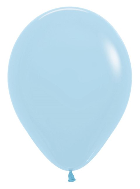 Balony lateksowe Sempertex Pastel Matte Blue jasnoniebieski 30cm, 50szt.