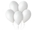 Balony lateksowe pastelowe, Gemar Białe White, 33cm, 50szt.