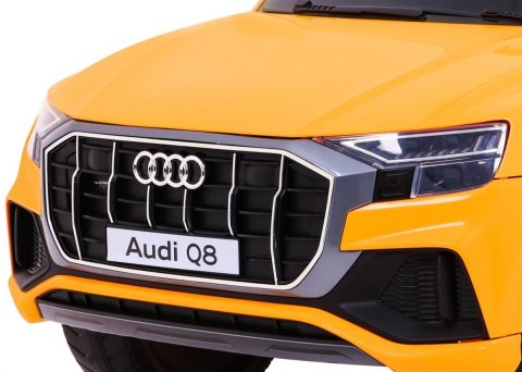 Audi Q8 Lift, SUV na akumulator dla dzieci Żółty + Pilot