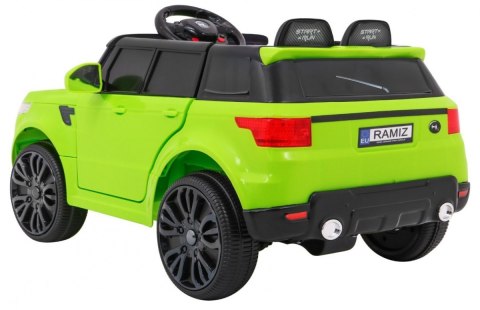 Autko Start Run na akumulator, Zielony SUV + Pilot
