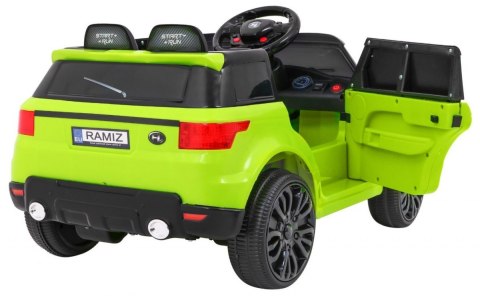Autko Start Run na akumulator, Zielony SUV + Pilot