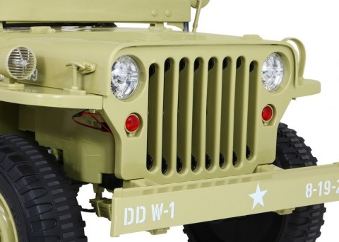 Autko Wojskowe Retro dla 3 dzieci Matcha 4x4