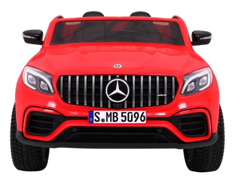 Auto Mercedes GLC 63S dla dzieci Czerwony Suv + Napęd 4x4