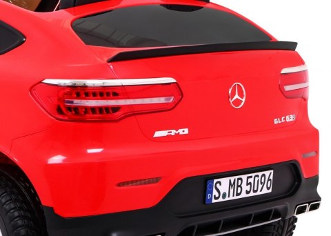 Auto Mercedes GLC 63S dla dzieci Czerwony Suv + Napęd 4x4