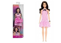 Barbie lalka Fashionistas sukienka różowa kratka