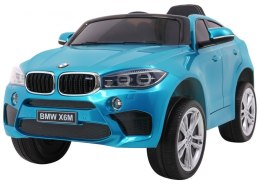 BMW X6M Elektryczne Autko, SUV dla dzieci Lakier Niebieski + Pilot