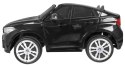 BMW X6M XXL dla 2 dzieci Czarny SUV + Pilot + Ekoskóra