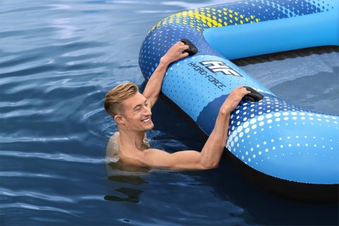 Dmuchana Wyspa do pływania 4-osobowa BESTWAY 305x186x58cm + Daszek + Siateczkowe dno