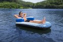 Dmuchany Materac do pływania Indigo Wave BESTWAY 183x97cm + Dmuchane oparcie + Miejsce na napoje