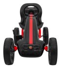 Gokart ABARTH na pedały dla dzieci Czarny + Koła EVA + Hamulec ręczny + Wolny bieg