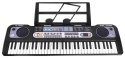 Keyboard dla dzieci 5+ Stojak na nuty Mikrofon + Nagrywanie Radio USB MP3 - model nr 020