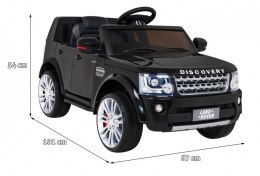 Land Rover Discovery Autko elektryczne dla dzieci Czarny SUV + Pilot