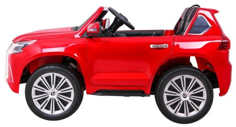 Lexus LX570 Lakierowane Autko dla 2 dzieci Czerwony SUV + Pilot