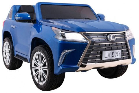Lexus LX570 Lakierowane Autko dla 2 dzieci Niebieski SUV + Pilot