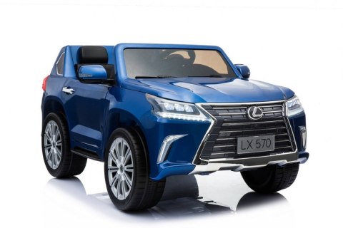 Lexus LX570 Lakierowane Autko dla 2 dzieci Niebieski SUV + Pilot