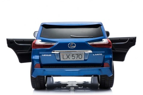 Lexus LX570 Lakierowane Autko dla 2 dzieci Niebieski SUV + Pilot