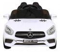 Mercedes Benz AMG SL65 S elektryczny dla dzieci Biały + Pilot + Audio LED + Ekoskóra + EVA + Wolny Start